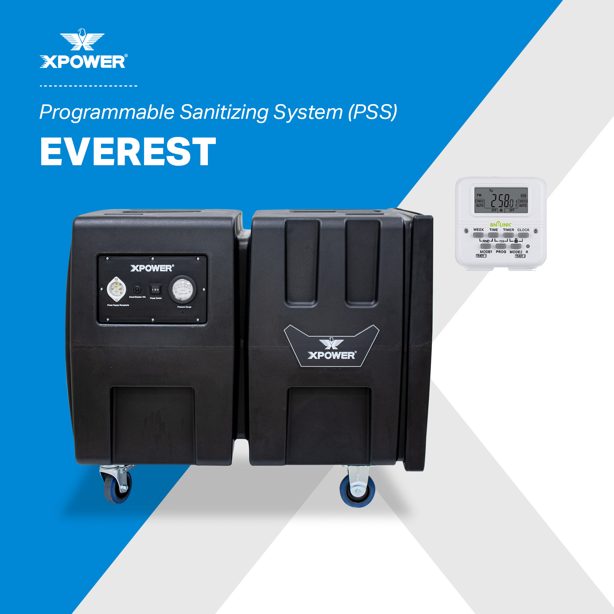 XPower Programmable HEPA Sanitizing System - 2000 CFM, Model# PSS3